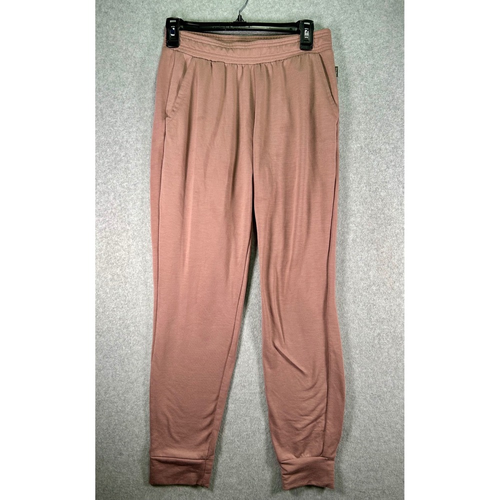 Stain*Eddie Bauer Lounge Jogger Pants Womens XS Mauve Pink Stretch Knit